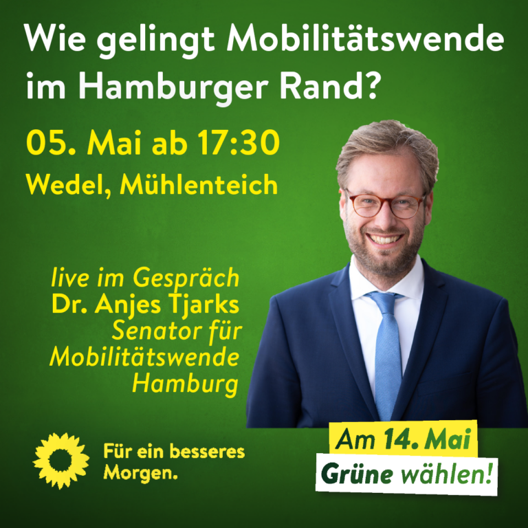 Open Air Mobilitätswende-Diskussion mit Anjes Tjarks